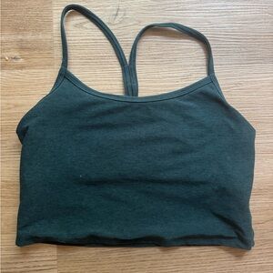 Beyond Yoga Spacedye Slim Racerback Cropped Tank - Evergreen
